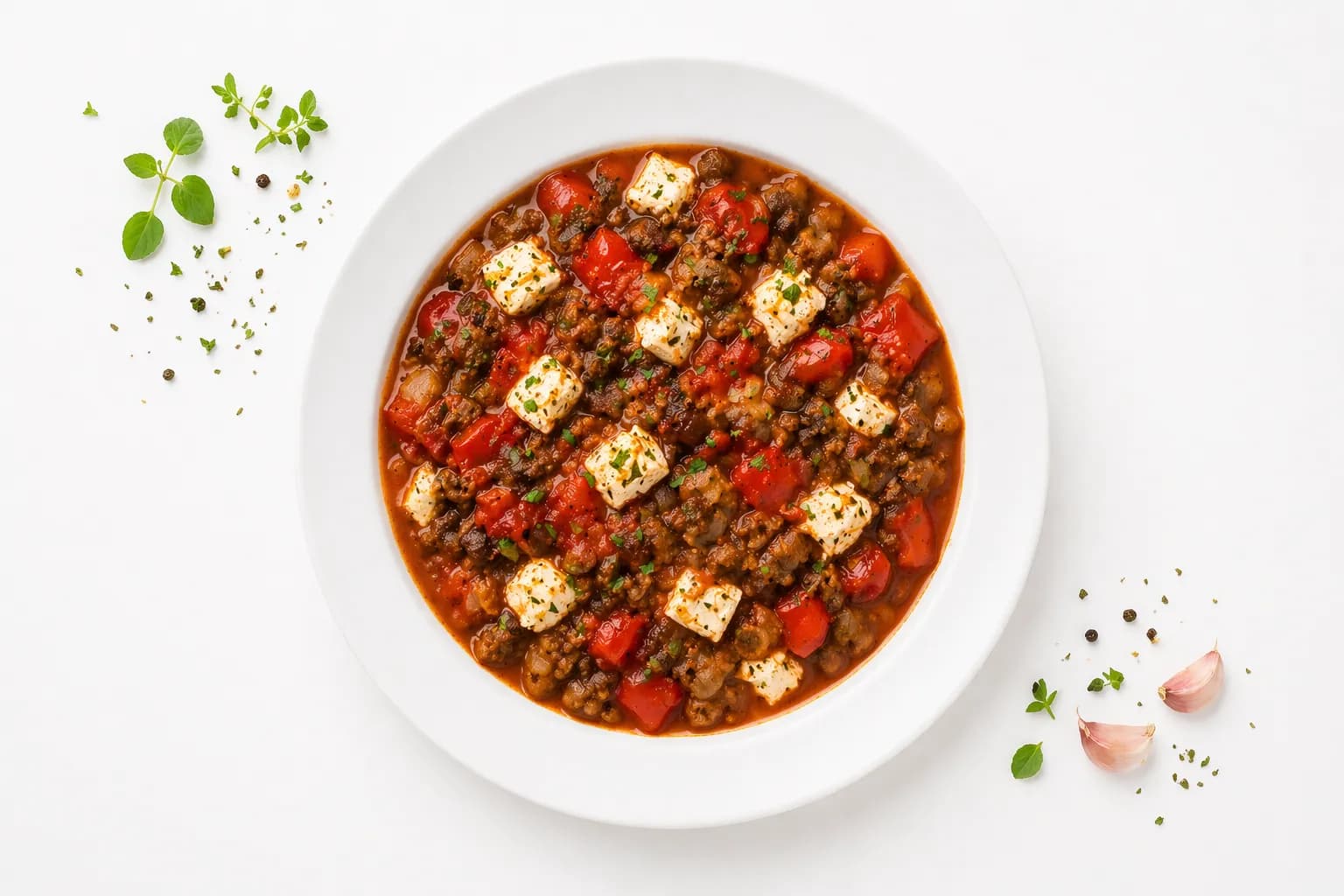 Bio Griechische Hackpfanne mit Feta-Käse 1